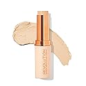 Makeup Revolution Fast Base Stick Foundation, Contour & Highlight, Flawless Skin & Matte Finish, F2 for Fair Skin Tones with Yellow Undertone, Vegan