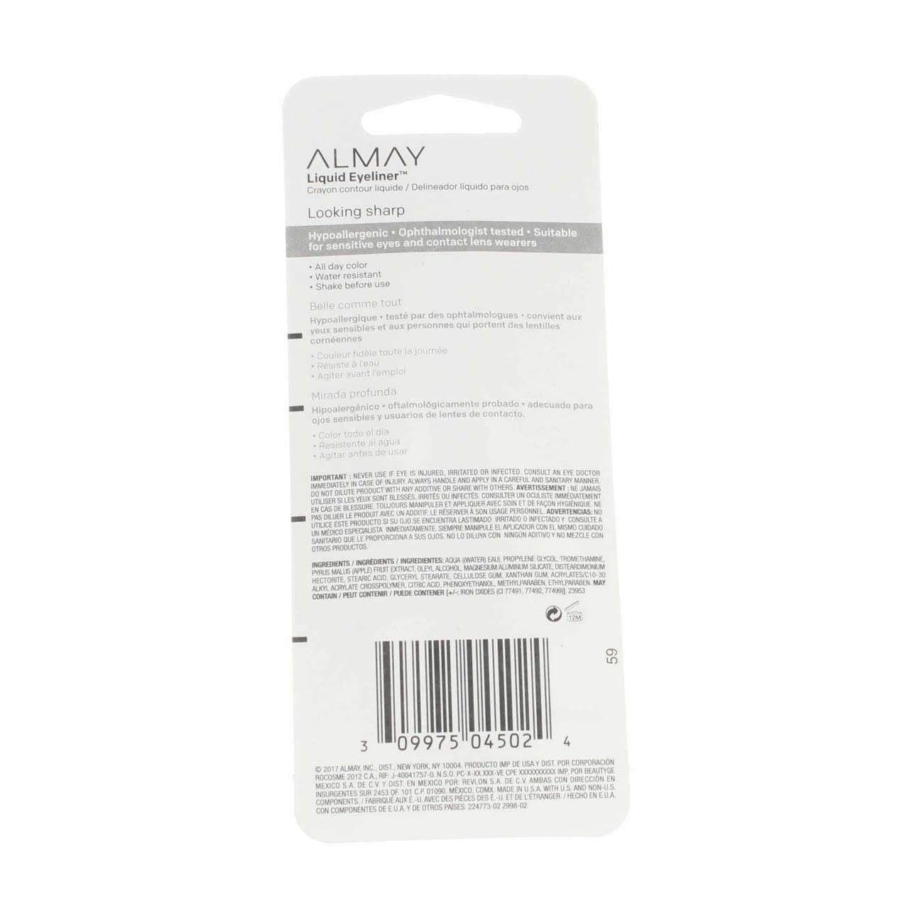 Rev Almay Liq E/L Brwn Size 68890