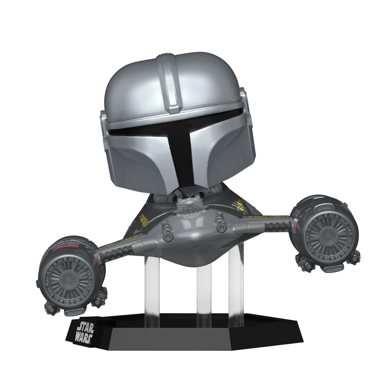 Funko POP! Rides: Star Wars: The Mandalorian - Mandalorian in N1 Starfighter - Collectable Vinyl Figure - Gift Idea - Official Merchandise - for Kids…
