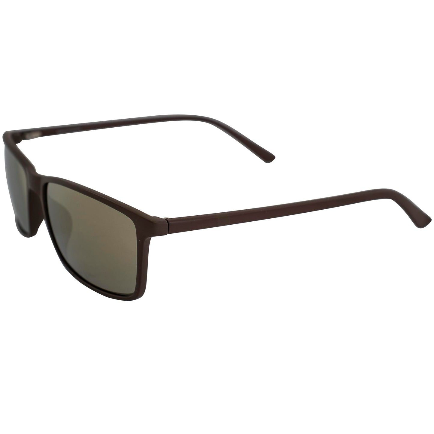 Epoch Eyewear Murphy Golf Sport Sunglasses Brown Frame with Gold Mirror Lens