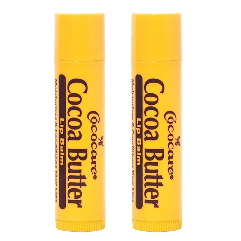 Cococare Cocoa Butter Lip Balm - The Little Yellow Stick Enriched with Natural Cocoa Butter - Conditions & Protects Lips with Hydrating Formula
