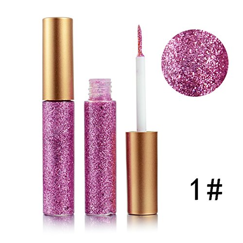 Liquid Glitter Eyeliner 3 Color Metallic Glitter Sparkling Eyeliner Face Eye Cosmetic Glow Shimmer Makeup Glitter Eye Shadow Long Lasting Sparkling