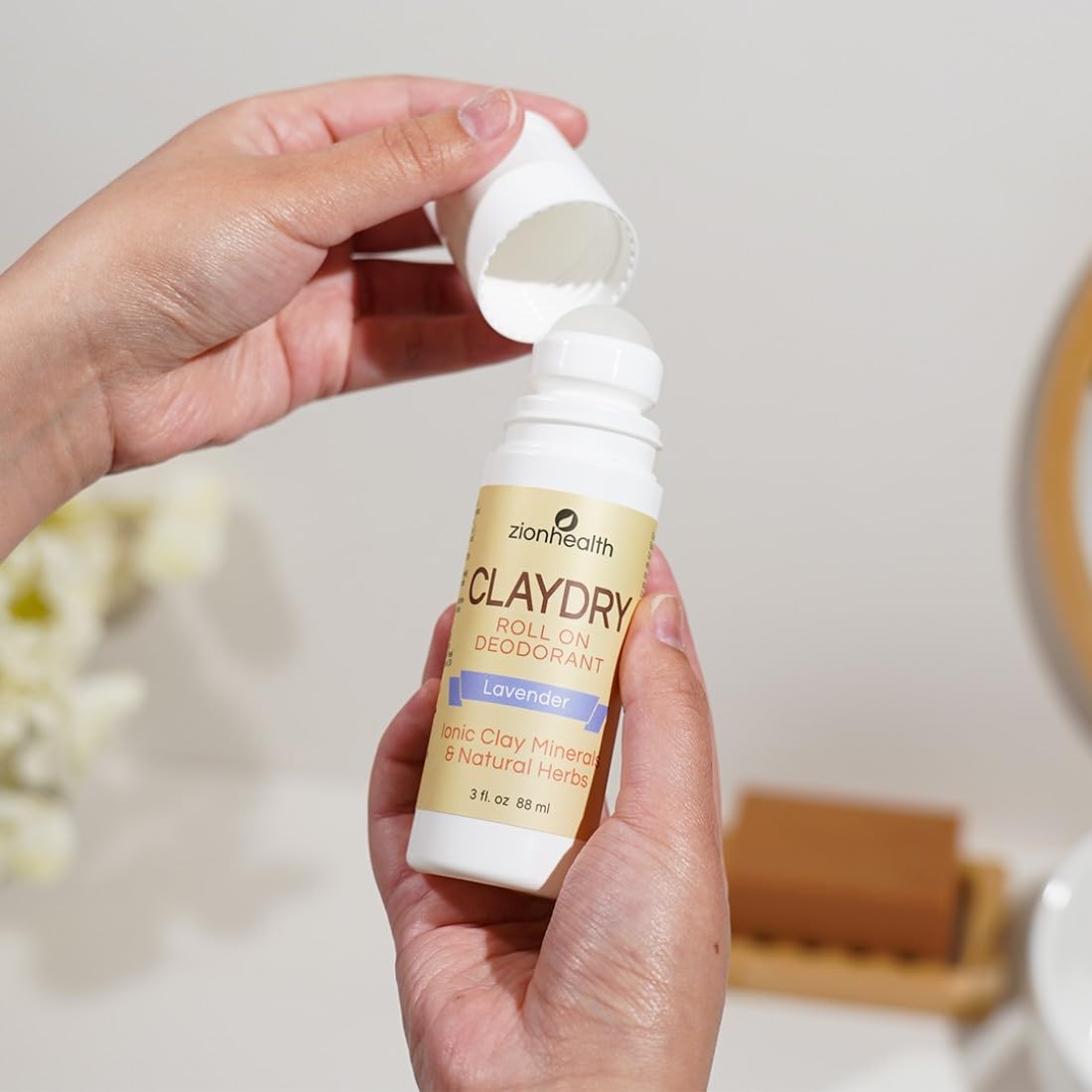 Zion Health Deod Claydry 3 Oz2 Beauty and Personal Care Adama Minerals