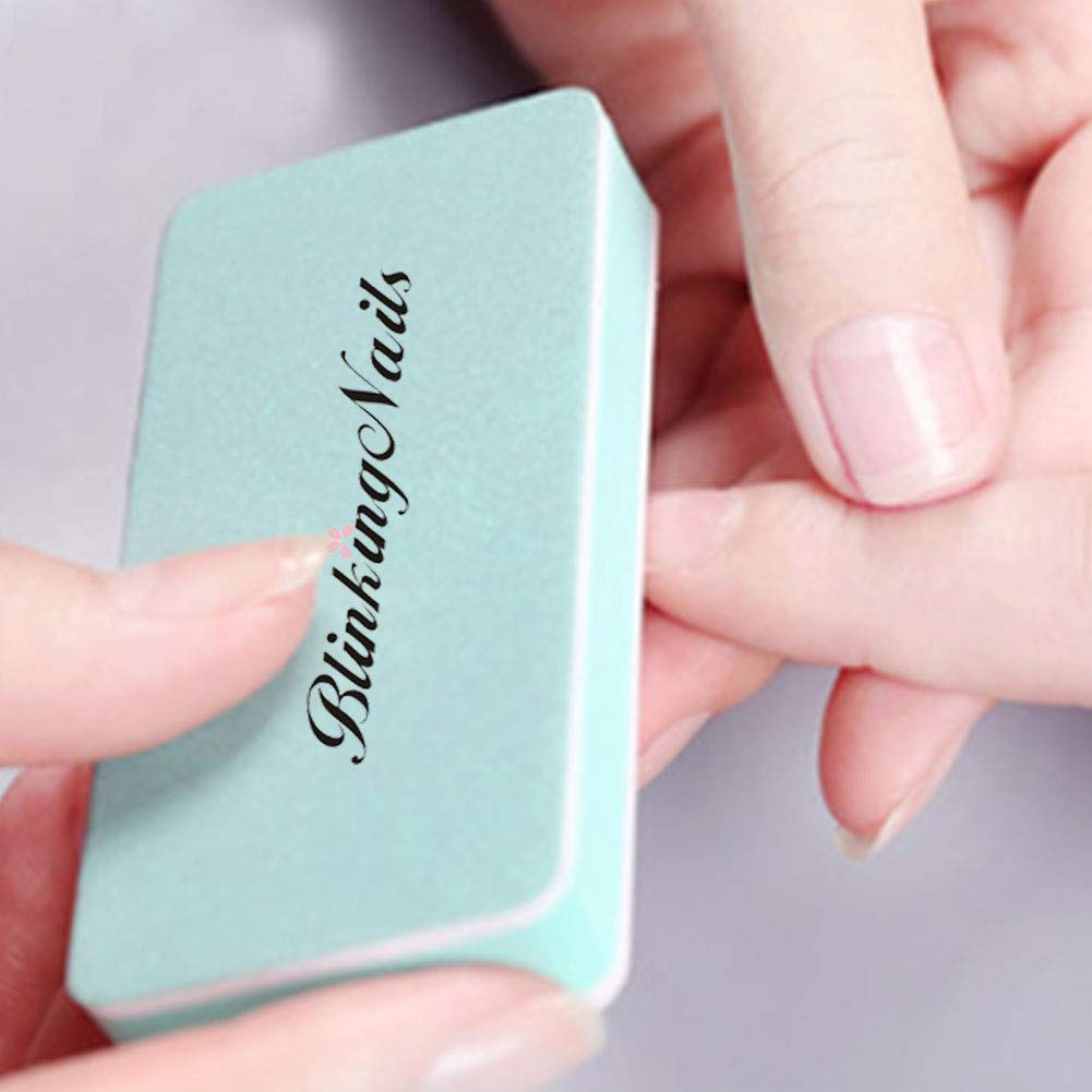 BlinkingNails Nail Buffer File with Double Sides Professional Nail Polishing Block 1000/4000 Grit Shiner Manicure Nail Art Tools for Natural Nails