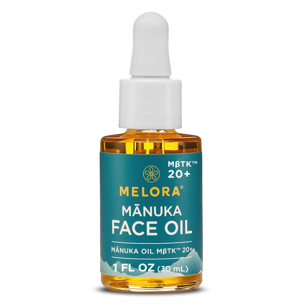 MELORA Manuka Face Oil (1 Oz) - Manuka Skin Care Facial Oil Serum for Dry or Sensitive Skin - Anti-Aging Oil for Face for Women & Men