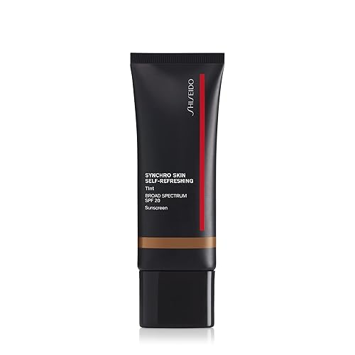 Shiseido Synchro Skin Self-Refreshing Tint SPF 20, Deep Tsubaki 515 - Light Coverage, Tinted Moisturizer - 12-Hour Wear, 24-Hour Hydration - Waterproof, Shine Resistant & Non-Comedogenic