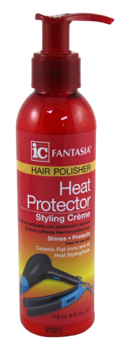 Fantasia Ic Heat Protector Styling Cream Polisher 6 Ounce (Pack of 6)