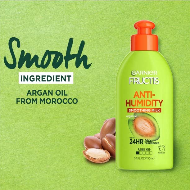 Garnier Fructis Style Anti-Humidity Smoothing Milk 5.10 oz (Pack of 6)