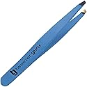 Tweezer Guru Tweezers for Women - Slant Pointed Precision Tweezers for Eyebrows & Ingrown Hair Removal - Blackhead and Splinter Tweezer with Sharp