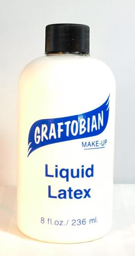 Graftobian Liquid Latex SFX Makeup - Professional Skin Safe Adhesive for Special Effects and Body FX, For Theatrical Stage, Cosplay, and Halloween
