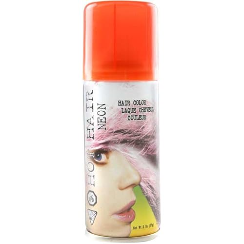 Fun World Women's Orange 2.0oz. Fl. Hair Spray Accessory, Multi, Orange Standard