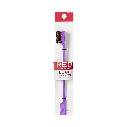 Red by Kiss Ultimate Edge Fixer Professional Boar Hair Brush (100% Boar Hair) (BSH25)