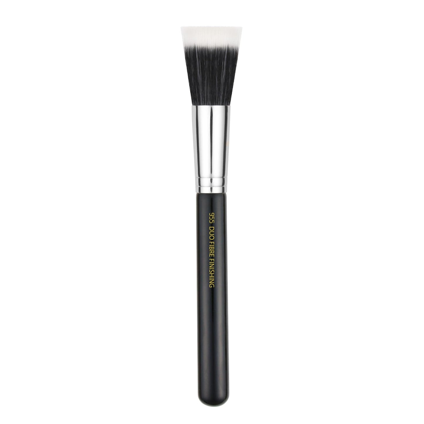 Bdellium Tools Professional Makeup Brush - Maestro Series 955 Finishing - With Soft Synthetic Fibers, For Stippling, Lightweight Application (Black