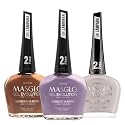 MASGLO GEL EVOLUTION Nail Polish Gel Effect, No UV/Led Lamp Required, Duration up to 12 day, 3 PCs Colors - Effecto Gel sin lampara UV/Led, duracion Beauty & Personal Care MASGLO