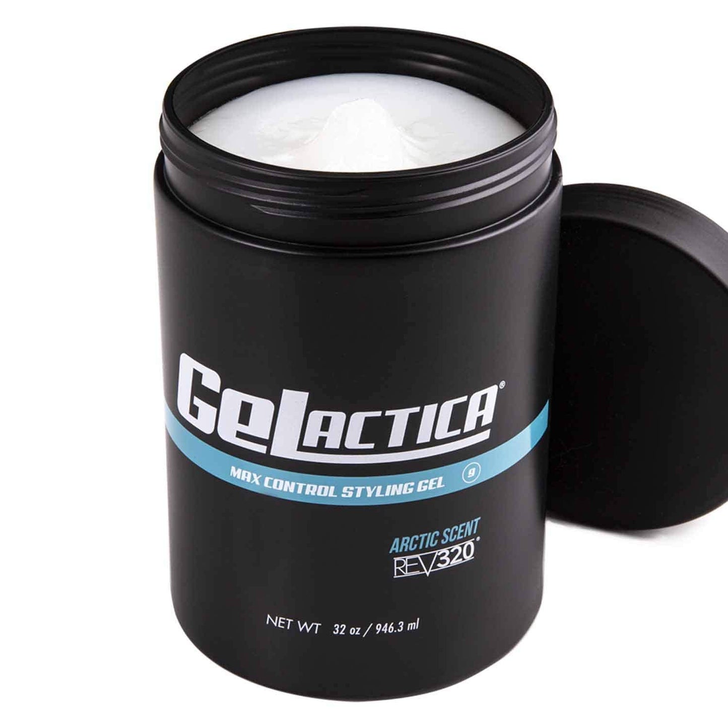 Rev320 Hair Gel for Men - Alcohol-Free, Strong Hold Styling Gel - Natural Extracts for Long-Lasting Hold and Shine, Slick Back Hair Gel