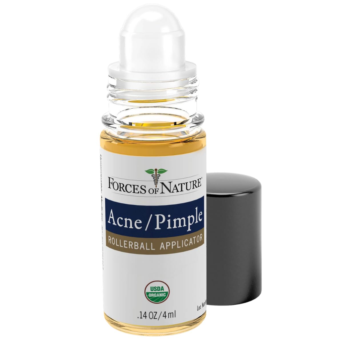 Forces of Nature Organic Acne Treatment 0.14 oz – Natural, Non-GMO, Cruelty-Free Skin Care for Pimple Control, Clear & Balanced Skin Tone