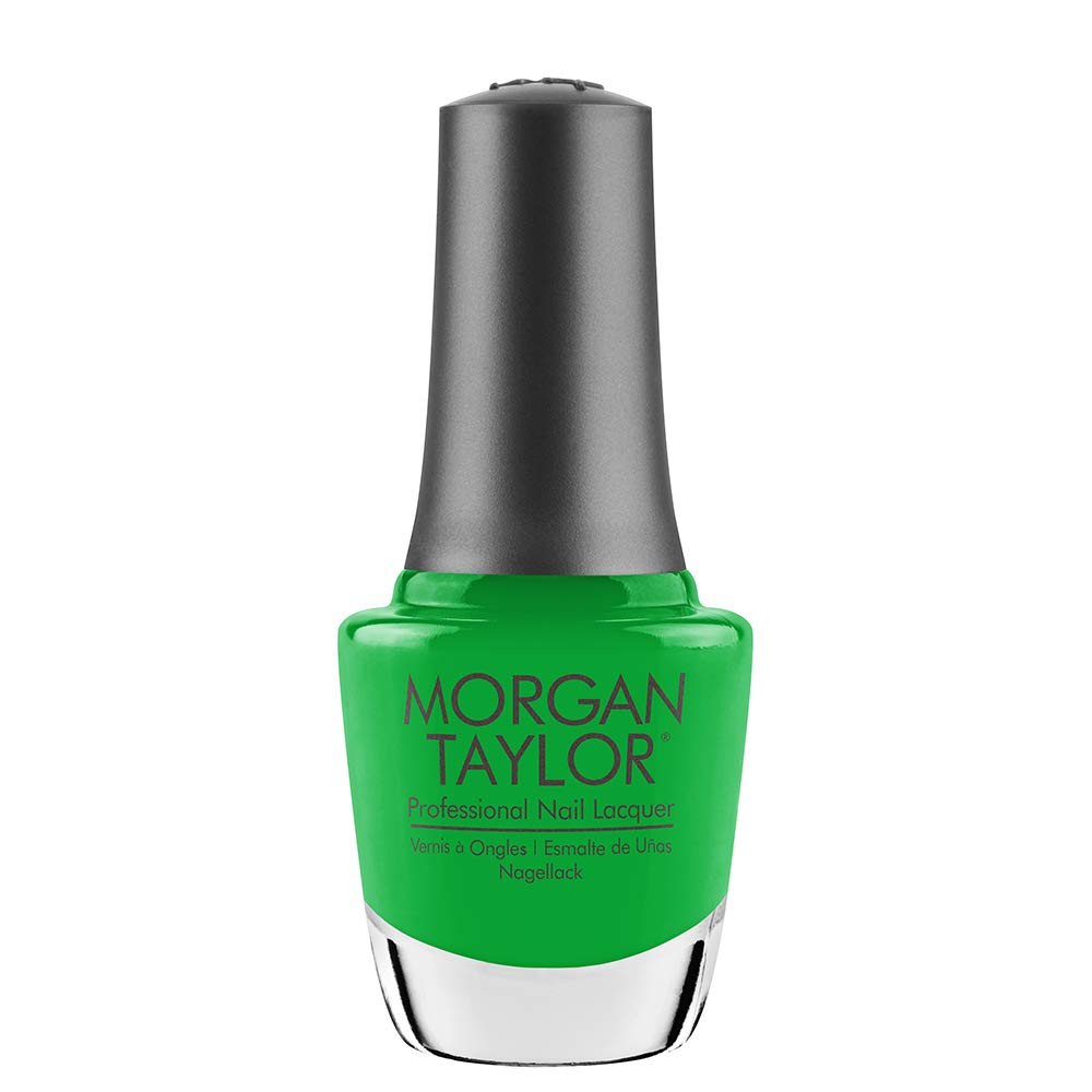 Morgan Taylor Nail Lacquer (Go For The Glow) Lime Green Professional Lacquer, Vibrant, Chip-Resistant, Fast-Drying, Long-Lasting, High-Shine, Perfect Beauty & Personal Care Morgan Taylor