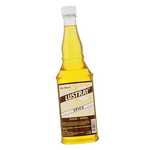 Clubman Lustray Spice After Shave Lotion - Refreshing & Soothing After Shave Lotion for Men, Long-Lasting Scent, Ideal for Sensitive Skin, 14 oz