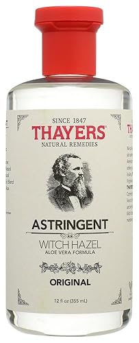 Thayers Witch Hazel with Aloe Vera, Original Astringent 12 oz (Pack of 4)