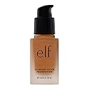 e.l.f. Flawless Satin Foundation, Lightweight & Medium Coverage, Semi-Matte Finish, Vegan & Cruelty-Free, Caramel, 0.68 Fl Oz (20mL)