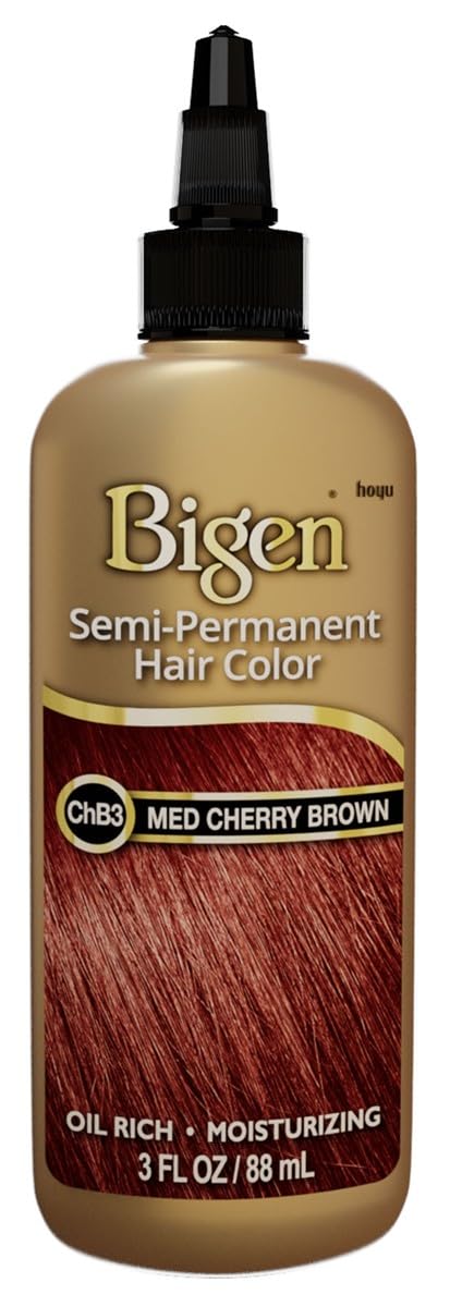 Bigen Semi-Permanent Haircolor #Chb3 Medium Cherry Brwn 3 Ounce (Pack of 3)