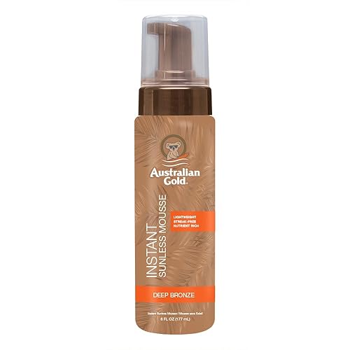 Australian Gold, Instant Sunless Mousse, Carmel, 6 Ounce
