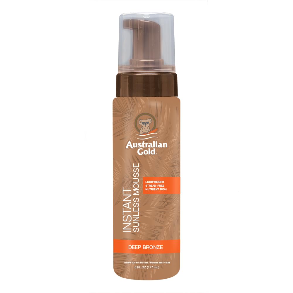 Australian Gold, Instant Sunless Mousse, Carmel, 6 Ounce