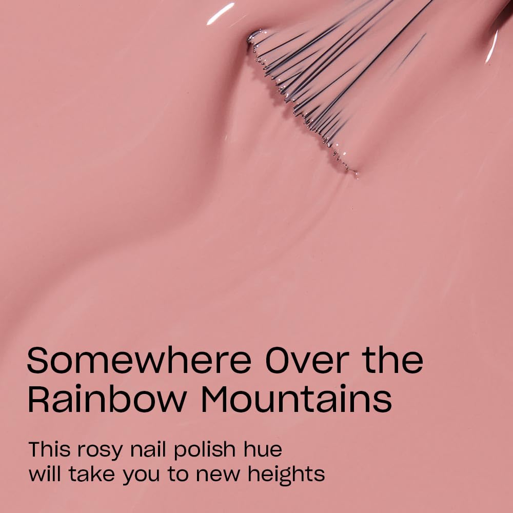 OPI Nail Lacquer Somewhere Over the Rainbow Mountains | Opaque Soft Pink Crème Chip Resistant Nail Polish | Peru Collection