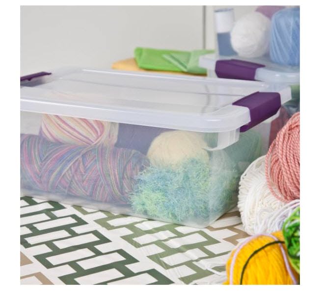 Sterilite 17531712 15-Quart Clearview Latch Box 2-Pack