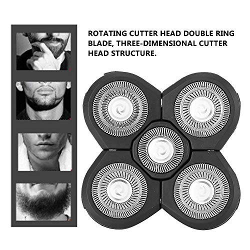 5 Head Replacement Blade For,ANGGREK 5 Head Replacement Blade Universal Electric Beard Shaver 5 Blade Head Accessory Replacement Cordless Shaver Beauty and Personal Care ANGGREK