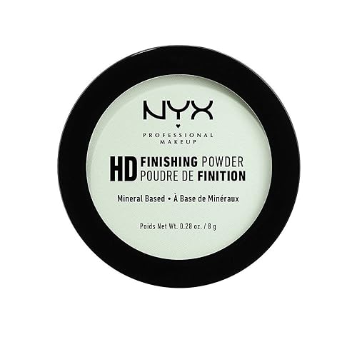 NYX PROFESSIONAL MAKEUP HD Finishing Powder, Pressed Setting Powder - Mint Green