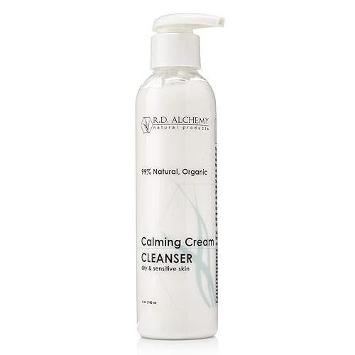 RD Alchemy - 100% Natural & Organic Calming Cream Cleanser. Sulfate Free Face Wash for Dry, Sensitive Skin - Soothing while Cleansing & Moisturizing.