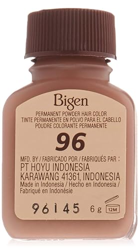 Bigen Permanent Powder Hair Color 96 Deep Burgundy 1 ea 0.21 oz (Pack of 4)