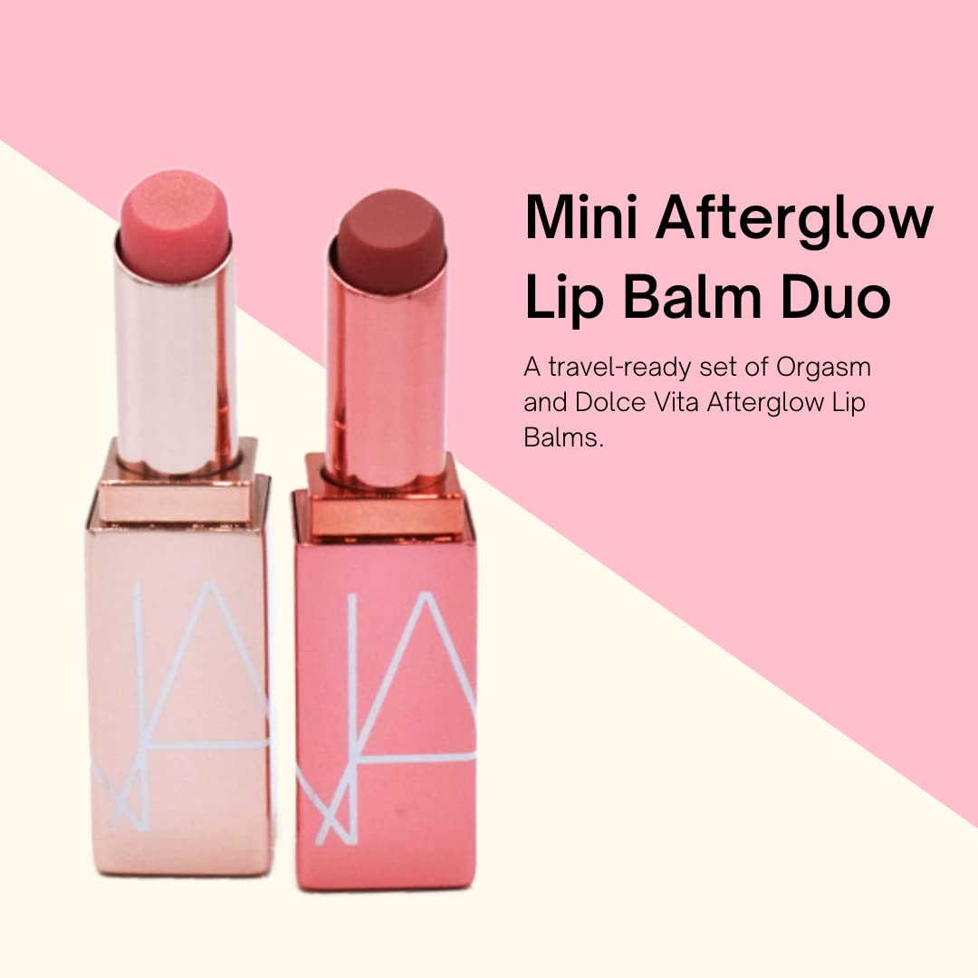 NARS Nars Mini Afterglow Lip Balm Duo Set - Orgasm & Dolce Vita
