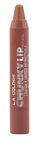 L.A. COLORS Chunky Lip Pencil, Warm Caramel, 0.04 Ounce