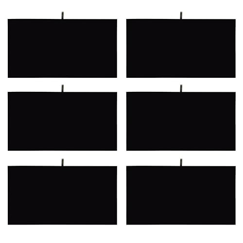 MOOCA 6 Pcs Set Jewelry Display Tray Pad Jewelry Display Tray Insert Accessory for Jewelries, 14 W x 7 1/2 D in, Black Velvet