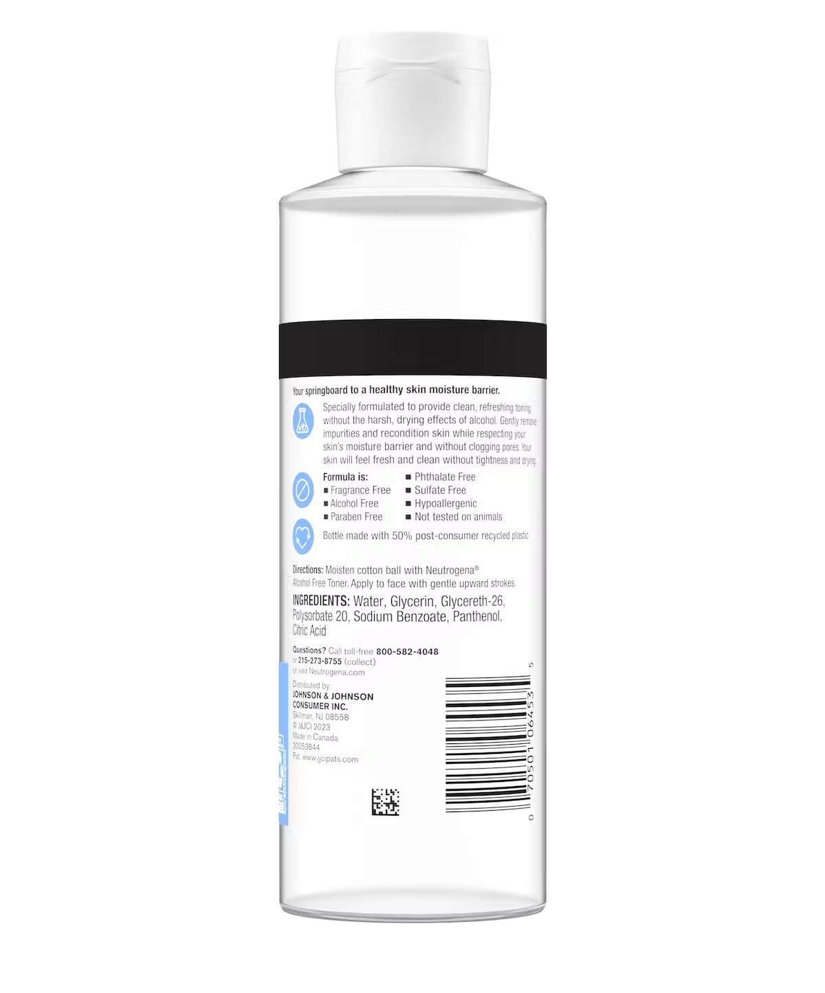Neutrogena Alcohol-Free Toner, 8.5 Fluid Ounce (Pack of 3)