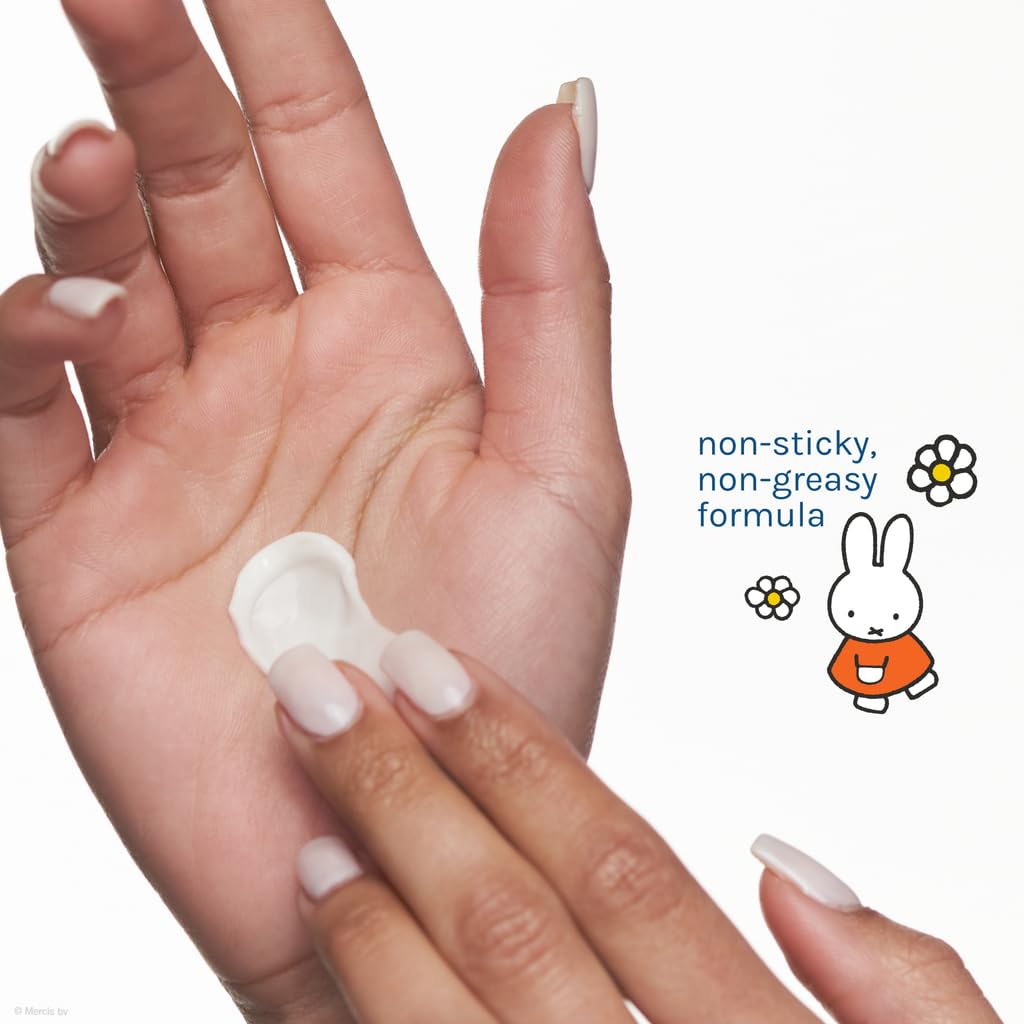The Crème Shop Miffy Flower Garden Body Lotion, Hydrating and Nourishing Body Cream with Hyaluronic Acid and Niacinamide, Miffy Pump Bottle, Garden