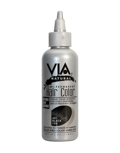 Via Hair Color-Jet Black 4 oz.