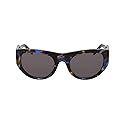 DKNY Women's Sunglasses DK550S - Blue Tortoise with Solid Smtruee Lens