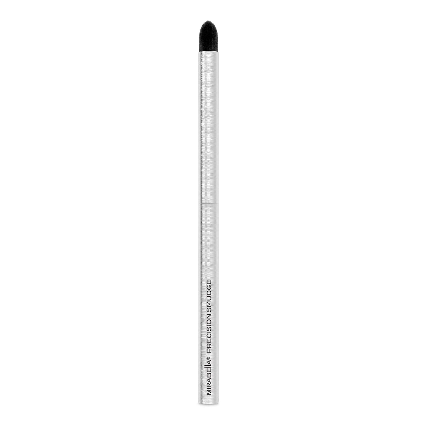 Mirabella Precision Smudge Brush, Premium Professional Makeup Brush Collection, Cruelty-Free Synthetic Bristle Brush, Hand-Sculpted Brushed Aluminum