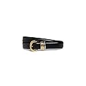 Madewell Women's Mixed Metal Inez Belt, True Black, L
