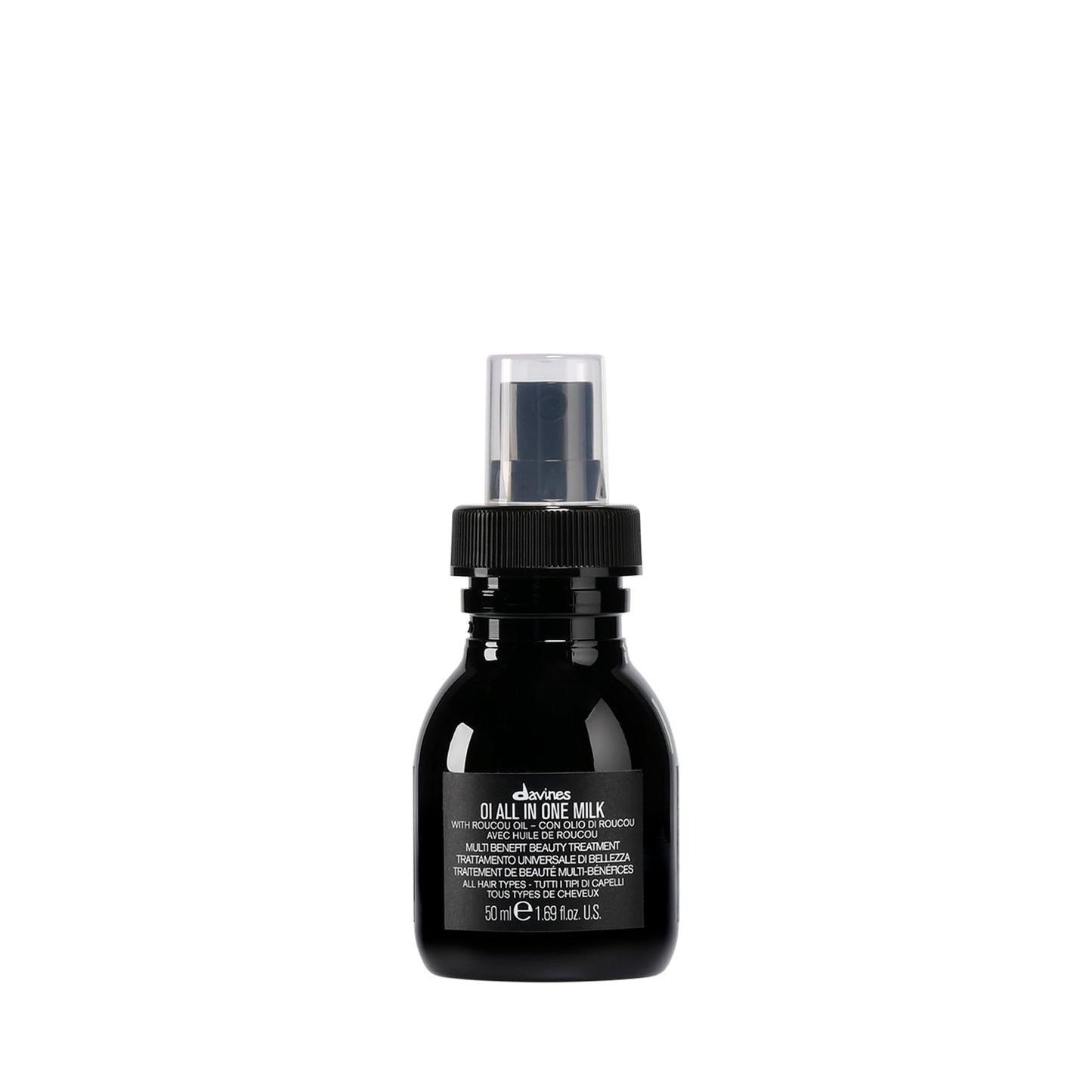Davines OI All in One Milk | Leave-in Conditioner Spray | Powerful Hair Detangler + Heat Protection | Smoothes Frizzy Hair, 1.69 Fl oz