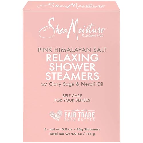Pink Himalayan Salt Relaxing Shower Steamers - Clary Sage & Neroli Oil (4 Ounces)