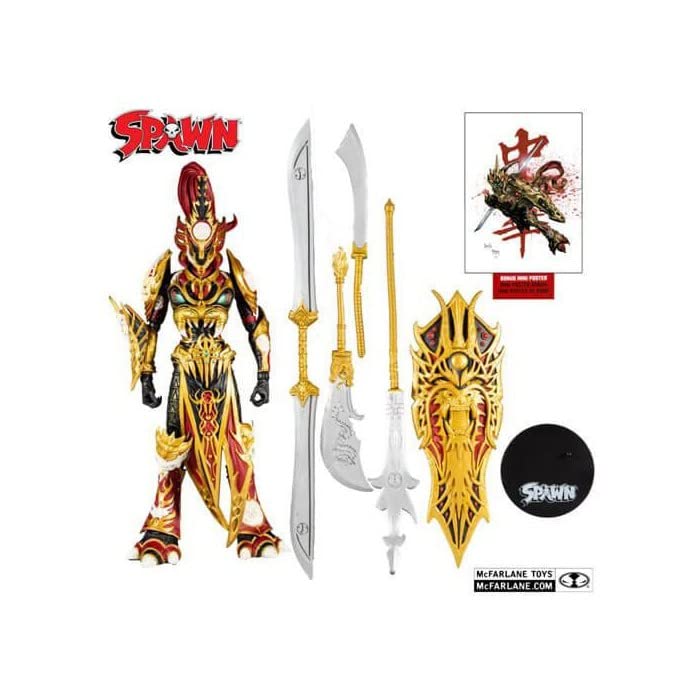 Mcfarlane Toys, Spawn Comic Deluxe Designer Edition 7-inch Mandarin Spawn Action Figure with 22 Moving Parts, Collectible DC Figure with Accessories…