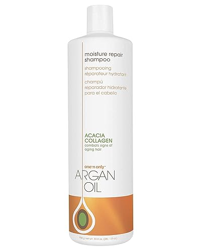 One 'n Only Moisture Repair Shampoo with Argan Oil, Rebalances Hair Moisture Levels, Adds Volume and Shine, Repairs Damage from Chemicals and Heat