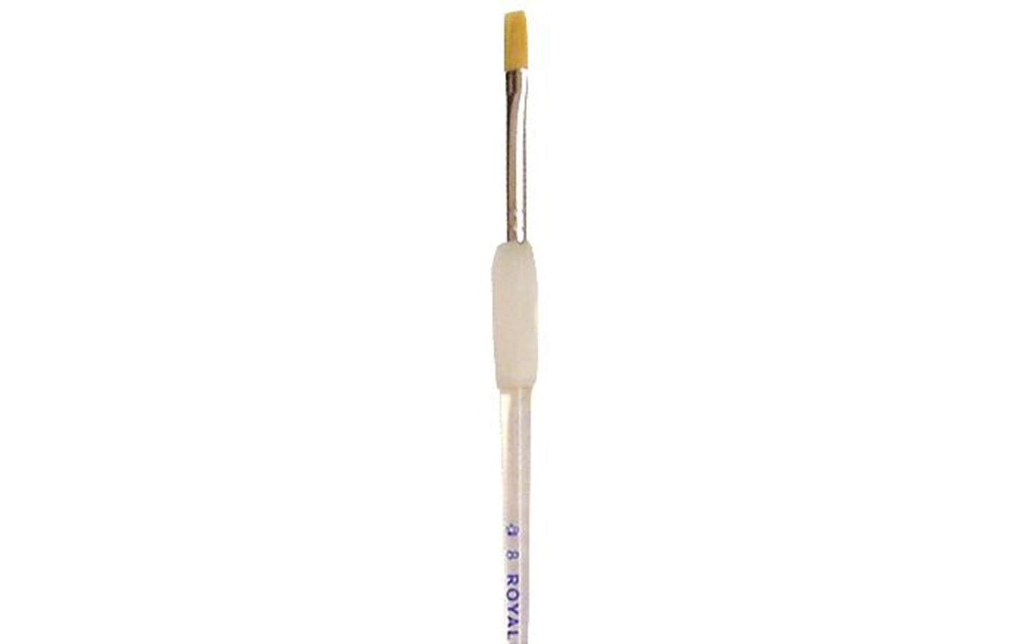 Soft-Grip Golden Taklon Shader Brush-Size 8 Fabric