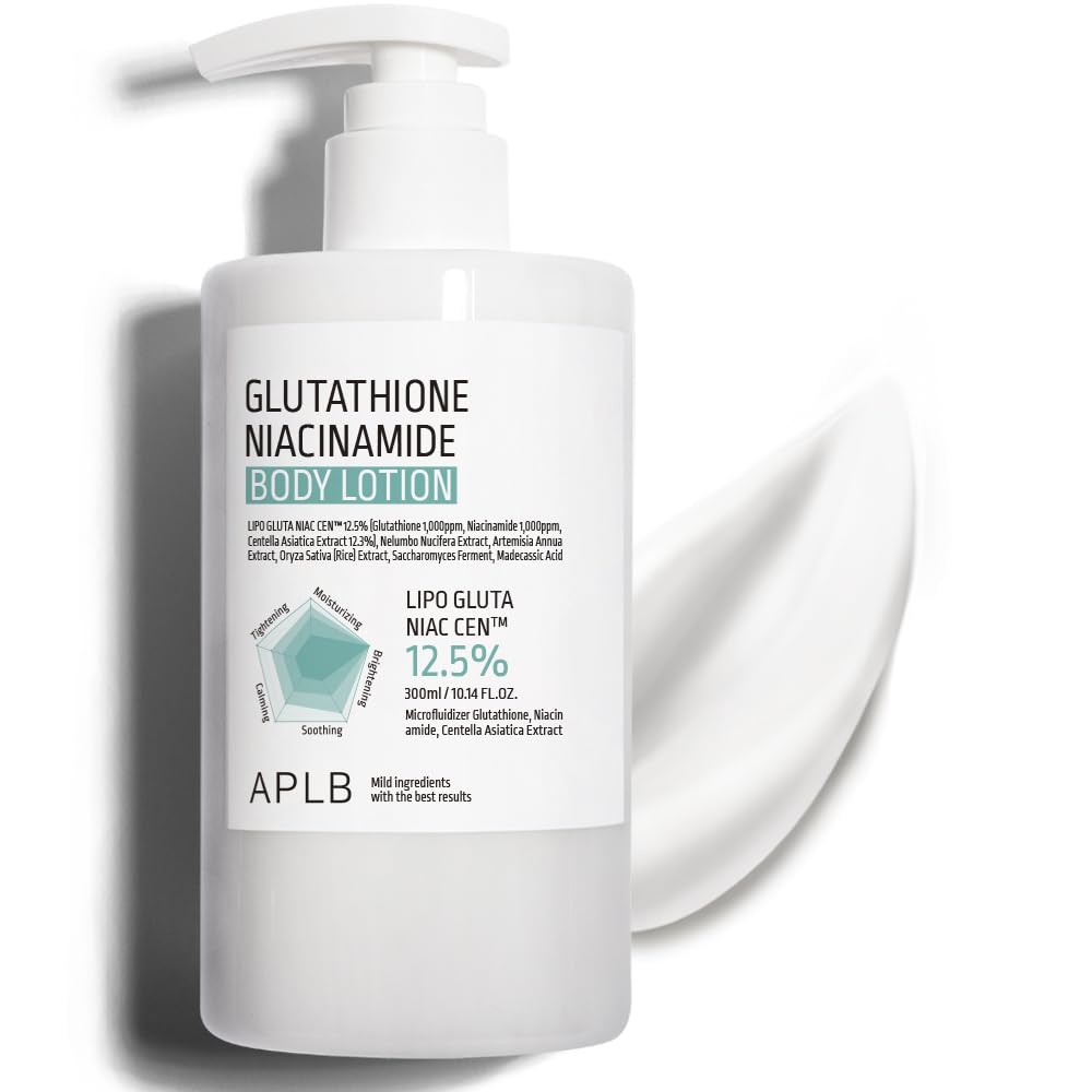APLB Glutathione Niacinamide Body Lotion | LIPO GLUTA NIAC CEN™ 12.5% 10.14 FL.OZ/Korean Skincare, Long lasting hydration, Revitalize for gentle Beauty and Personal Care APLB Default Title