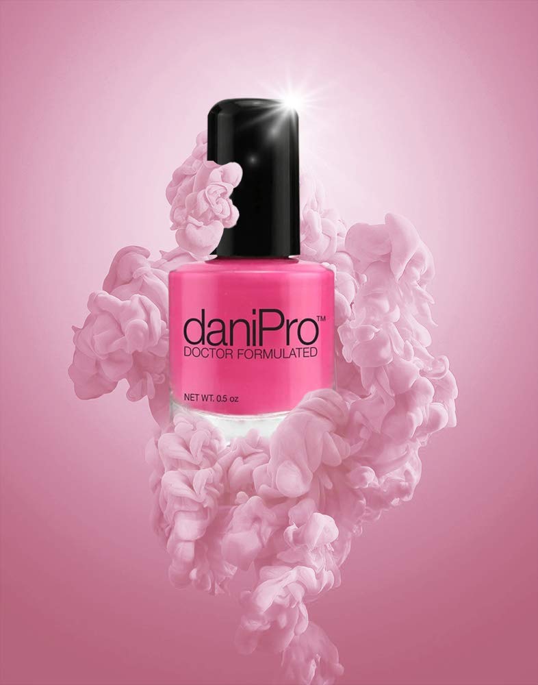 daniPro - Doctor Formulated Nail Polish - Hot Pink - Promotes Healthier, Stronger Nails - Biotin and Vitamins A & E - Toxin-Free - Super Quick Drying Beauty & Personal Care daniPro