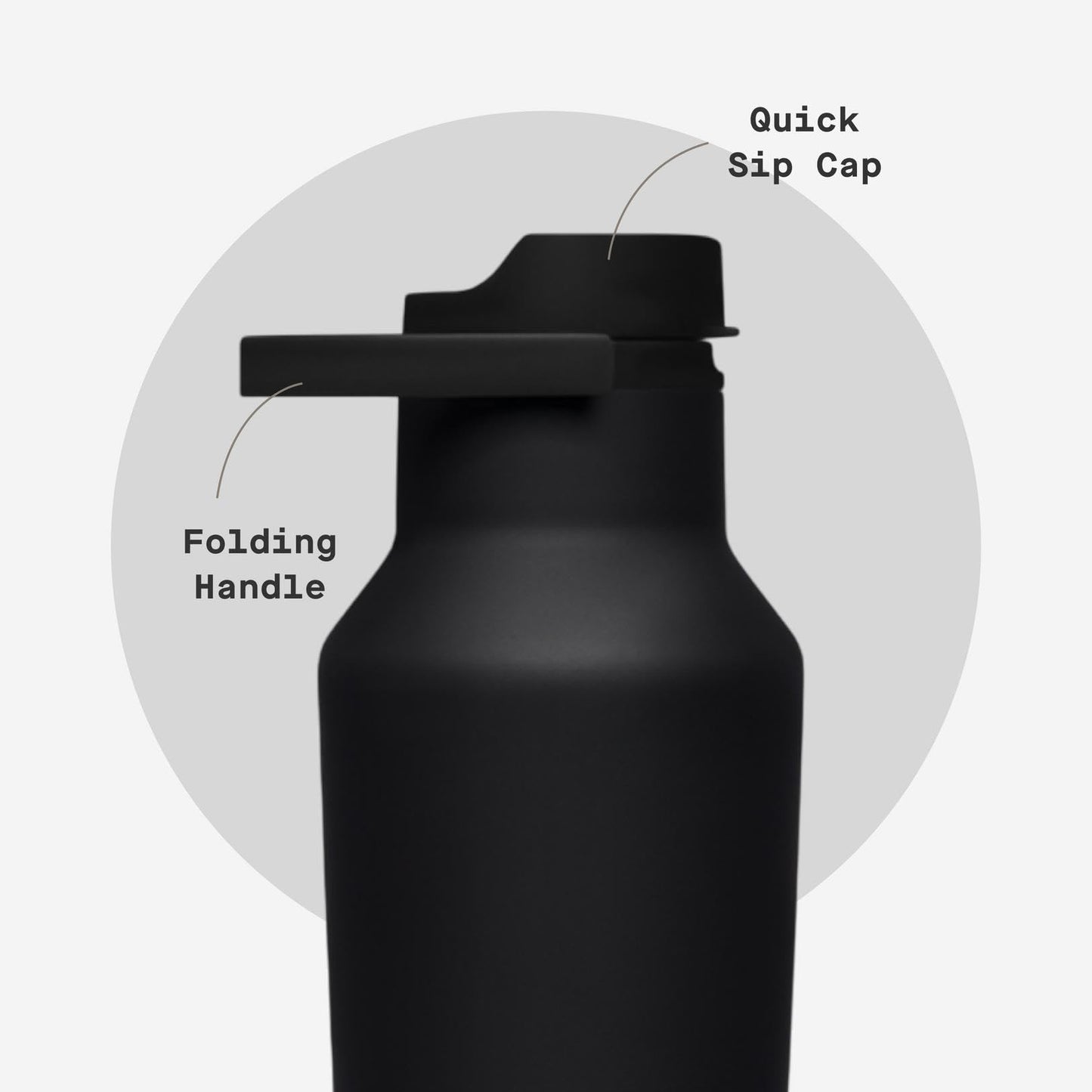 Corkcicle Sport Canteen - Keeps Drinks Cold 25 Hours - Stainless Steel Water Bottle - Triple-Insulated - Spill-Proof - Summer Drinkware Gift - Keeps…